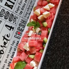 A picture of Watermelon salad 🥗.