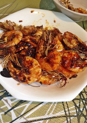 Foto resep Udang panggang madu teflon