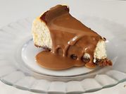Una foto de cheesecake al horno lotus