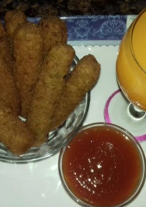 A picture of Crispy Potatoes sticks #Cookpad Ramadan k sath.