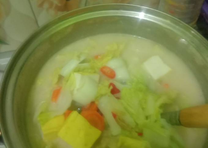 Resep Sawi putih kuah santan yang Lezat Sekali