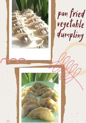 Foto resep 21. Pan Fried Vegetable Dumpling/ dumpling isi sayuran ekonomis