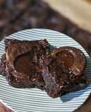 Marmalade dark chcocolate brownies - for Father's day