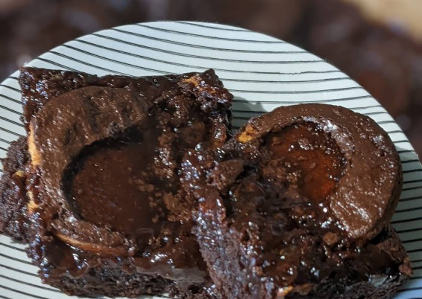 Marmalade dark chcocolate brownies - for Father's day
