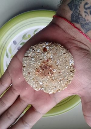Una foto de Galletas de avena-plátano veganas (con proteína de soya)