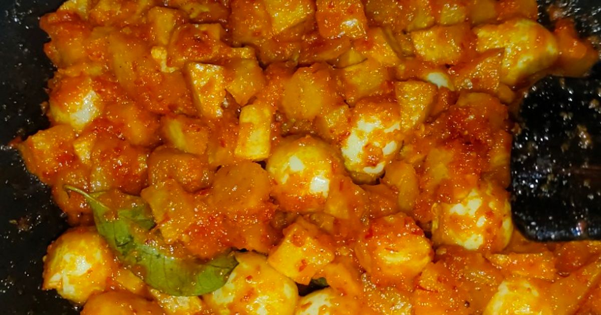 Sambel goreng kentang telur puyuh