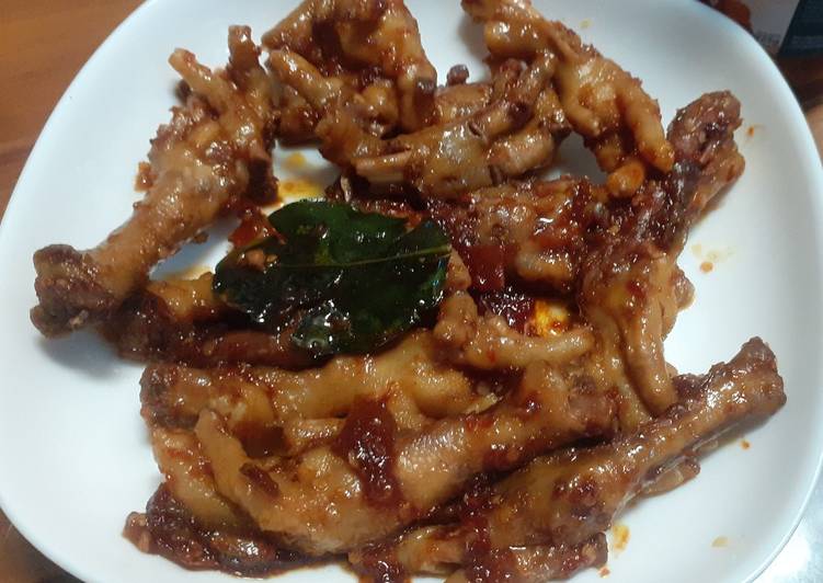 Sambal Masak jadi Ceker Pedas Manis Kilat