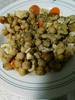 Una foto de Garbanzos con verduras