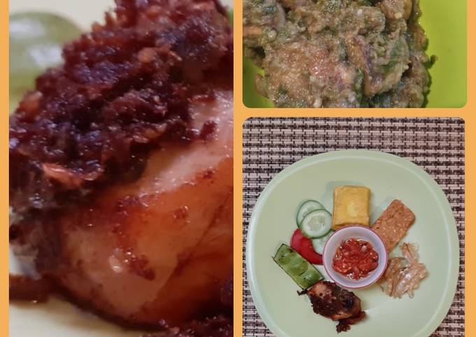 Ayam goreng hipu sambal atah