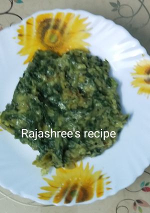पालक  झुणका (Palak Zunka Recipe In Marathi) रेसिपी चे मुख्य फोटो 