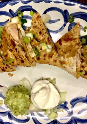 A picture of Chicken Quesadilla 🍗.