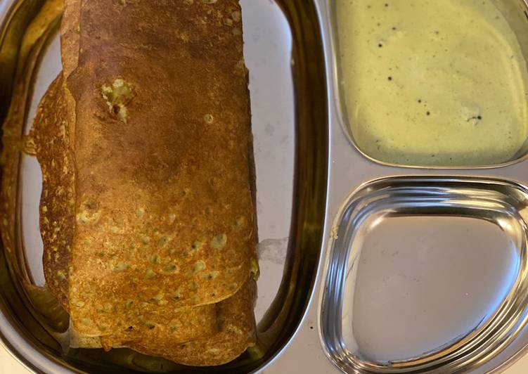 Recipe of Perfect Pesarattu masala dosa