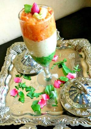 A picture of Tri-colour rabri delight.