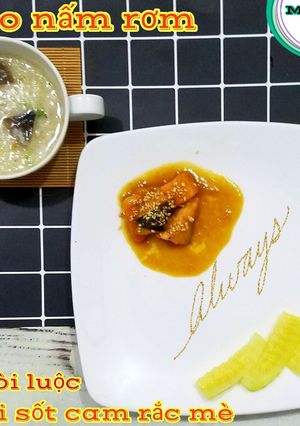 Hình của món Cá hồi sốt cam -ăn dặm.