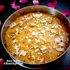 A picture of Besan Halwa.