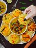 Instant Masala Oats Idli