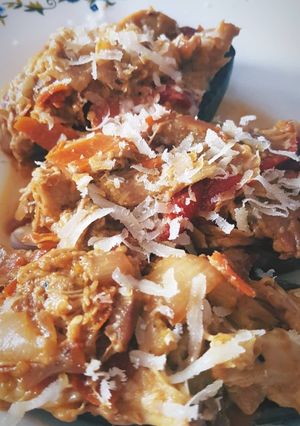 Foto principal de Berenjenas rellenas de pollo al curry