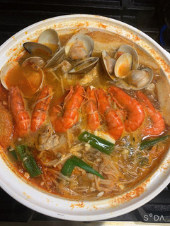 韓式海鮮嫩豆腐鍋 的食譜成品照片