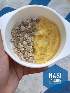 Foto resep Mpasi nasi jagung cah daging