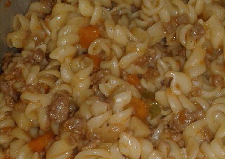 Pasta and mince meat