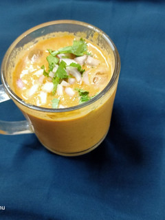 A picture of Sattu Carrot smoothie.