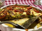 Una foto de lasagna saludable