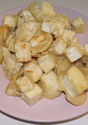Une photo de Tofu croustillant (vegan)
