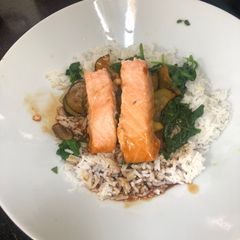 A picture of Salmon Teriyaki.