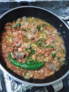 صورة لوصفة قلاية بندوره بلحمة 🍅🍅