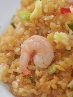 蝦仁醬油蛋炒飯★okane 的食譜成品照片