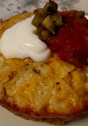 A picture of Mexican Spaghetti Frittata.