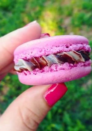 O poză a rețetei Macarons cu nutella.