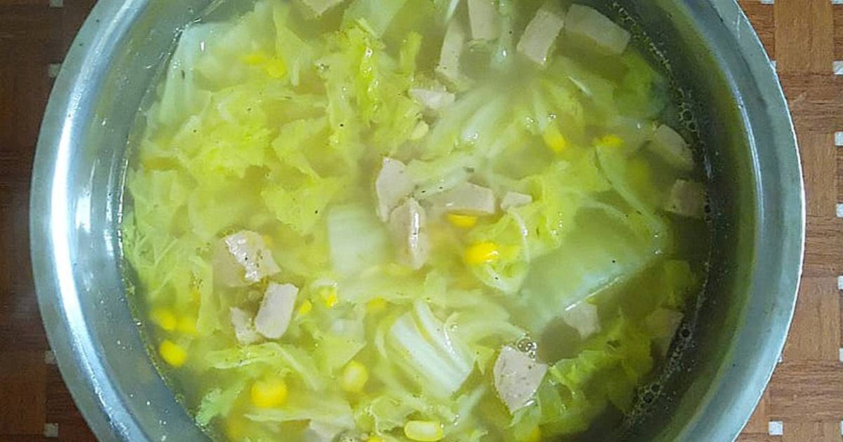 Resep Sayur Sawi Putih Isi Jagung Dan Bakso Oleh Yunda Cookpad