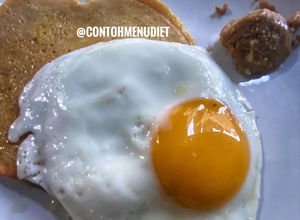 Foto resep Garbanzo salty breakfast omelette