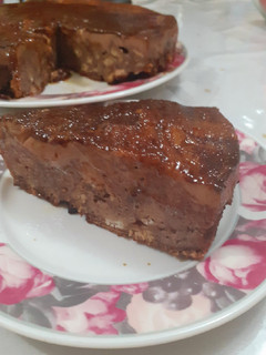 Una foto de Budín de pan de chocolate
