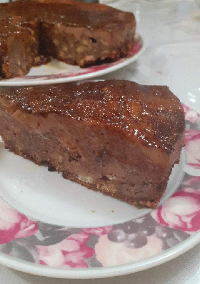 Una foto de Budín de pan de chocolate