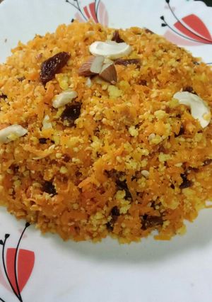 গাজরের ঝুরো সন্দেশ (gajorer jhuro sandesh recipe in bengali) রেসিপির প্রধান ছবি