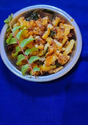 உருளைக்கிழங்கு பொடிமாஸ் செய்முறை முக்கிய புகைப்படம்