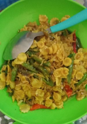 Foto resep Putren (jagung muda) tumis teri