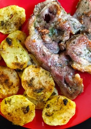 Una foto de Chuletones de cerdo al sartén 🥩