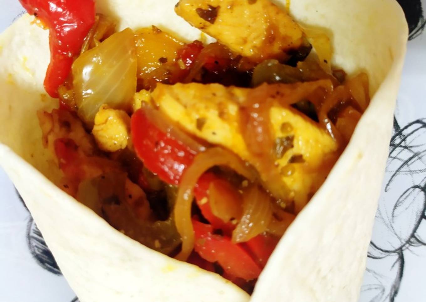 Fajitas de pollo