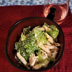 Debbie's Chicken Caesar Pasta Salad A picture of Debbie's Chicken Caesar Pasta Salad.