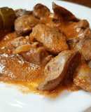 "Бефстроганов" из куриной печени 😍😋