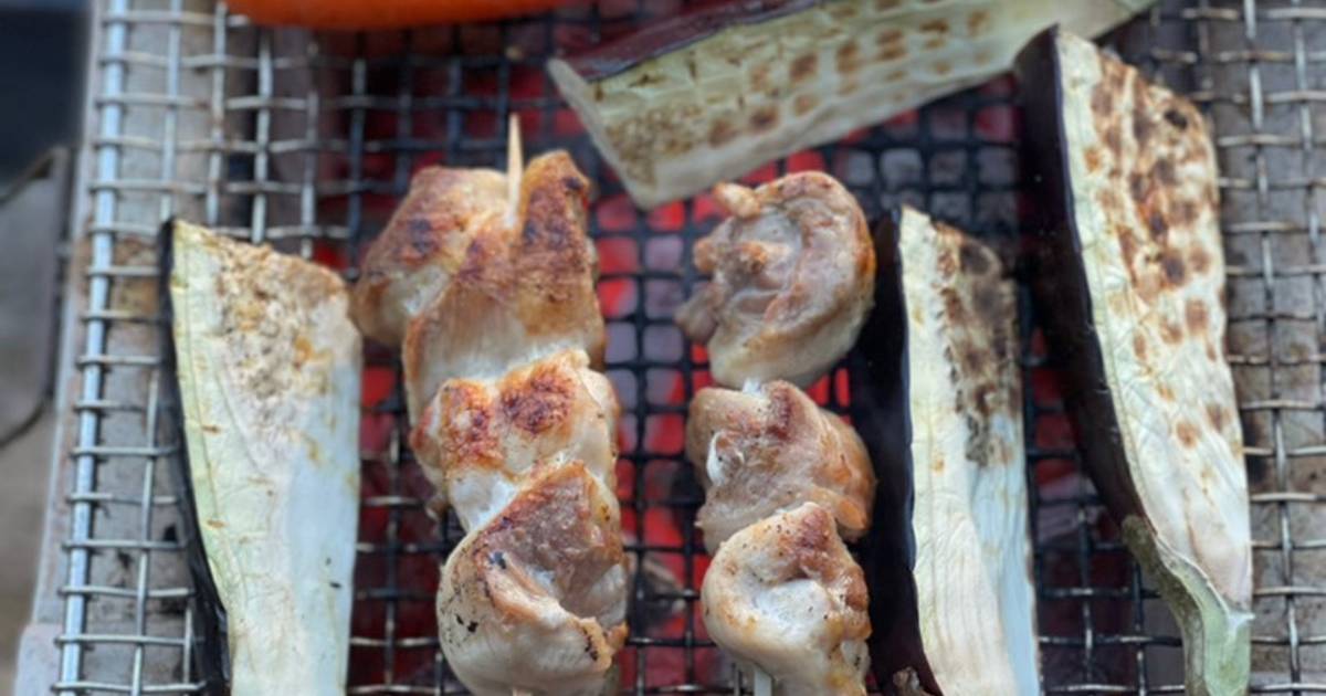 Yakotori Japanese Skewered Chicken Recipe by Air Fry with Me - Cookpad