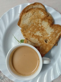 A picture of French salty toast#5orlessingredientsrecipe.