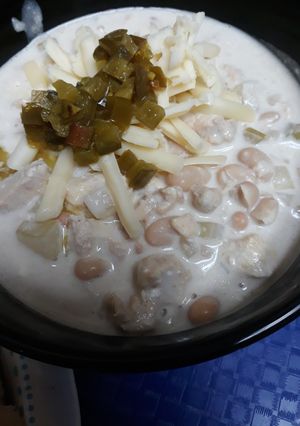 A picture of Cheesy White Chili Batch 3.