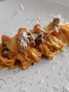 Una foto de Espaguetis a la carbonara