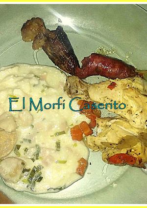 Una foto de Sorrentinos y Mollejas al Verdeo