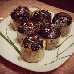 A picture of Choco Chip Banana Muffins!.