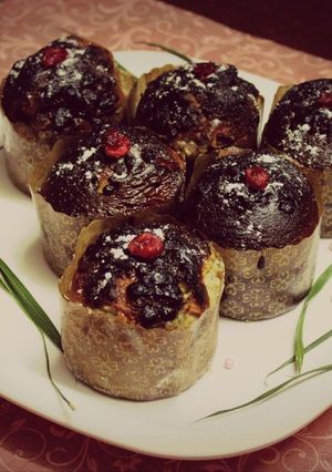 A picture of Choco Chip Banana Muffins!.